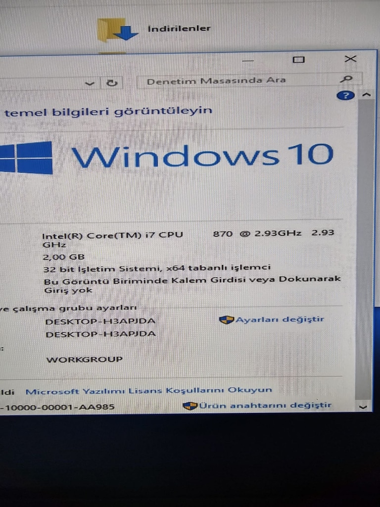 i7 işlemci - GİGABYTE ANAKART - RAM - 7