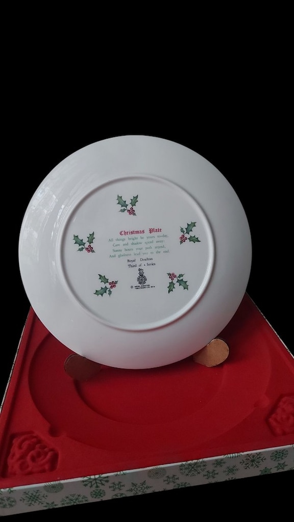 Royal Doulton Christmas tabağı - 3