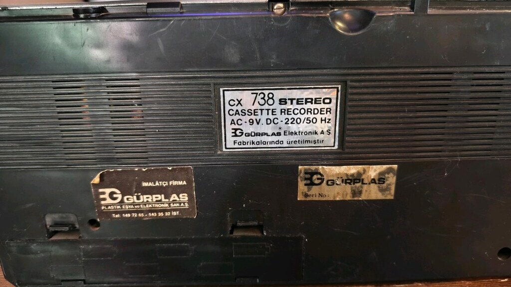 dönem yerli üretim stereo vintage teyp kaset çalar ( gürplas) - 6