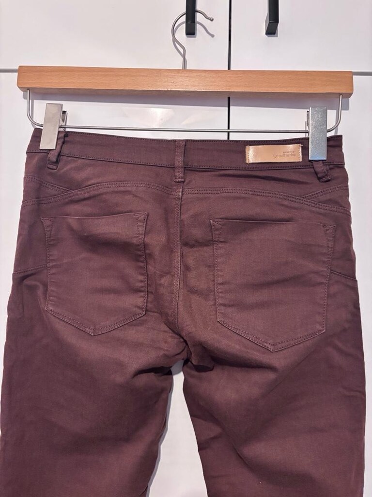 Stradivarius 36 Beden Push Up Kahve Pantalon - 5