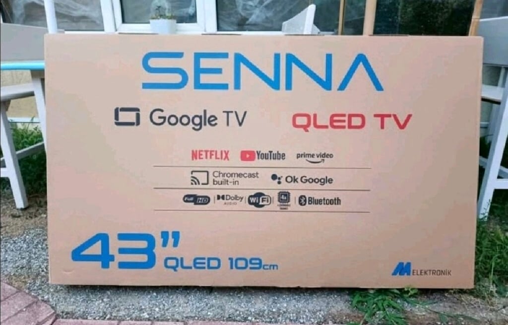 sıfır açılmamış ambalajında 2 yıl garantil Senna 43 inç Qled Google TV