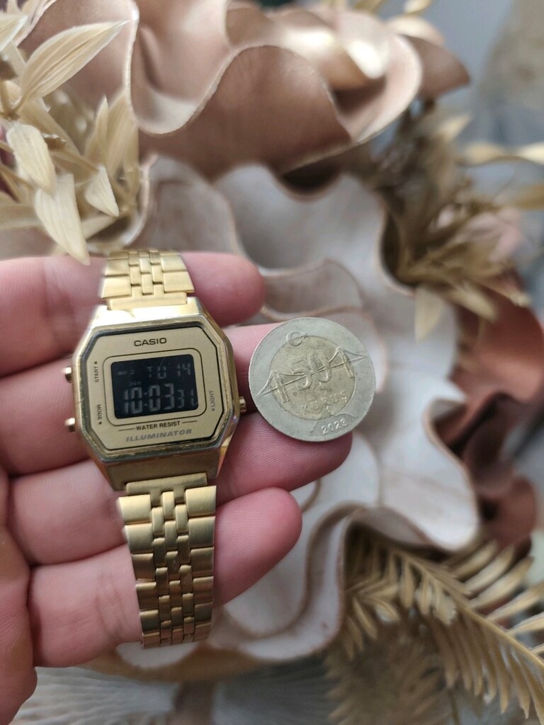 Orjinal Casio Mini Çelik Dijital Kadın Saat - 3