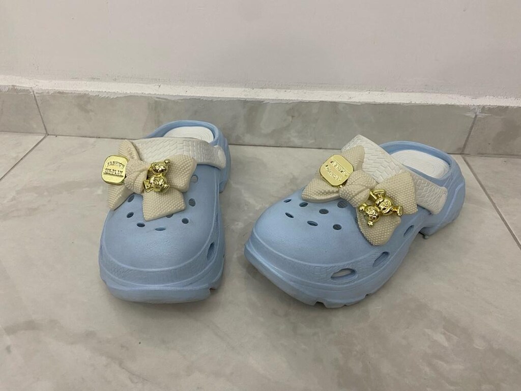PASTEL MAVİ FİYONKLU TERLİK - 2