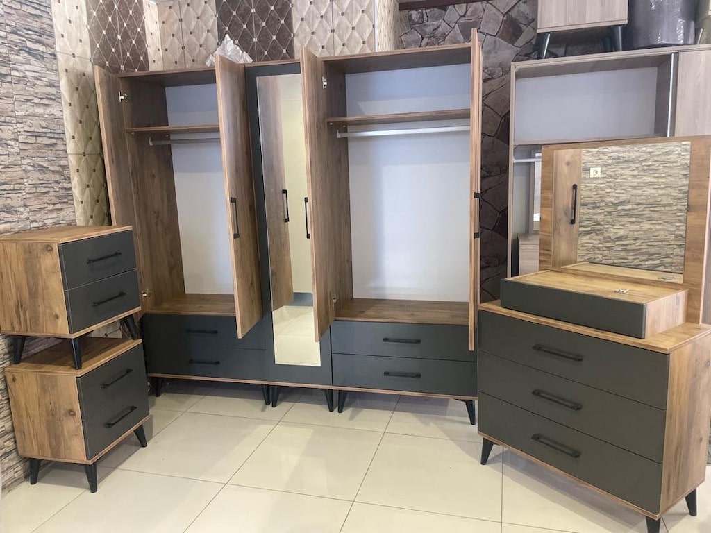 5 kapaklı elbise dolabı takımı - 3
