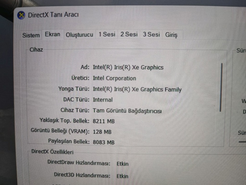 165 HZ EKRANLI LENOVO GAMING INTEL I7 11370H NVIDIA RTX3050TI LAPTOP - 7