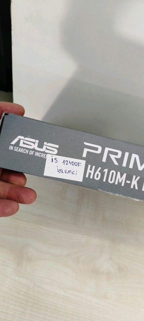 H610+12400F+iNTEL AYARLI FAN 3 lü set - 2