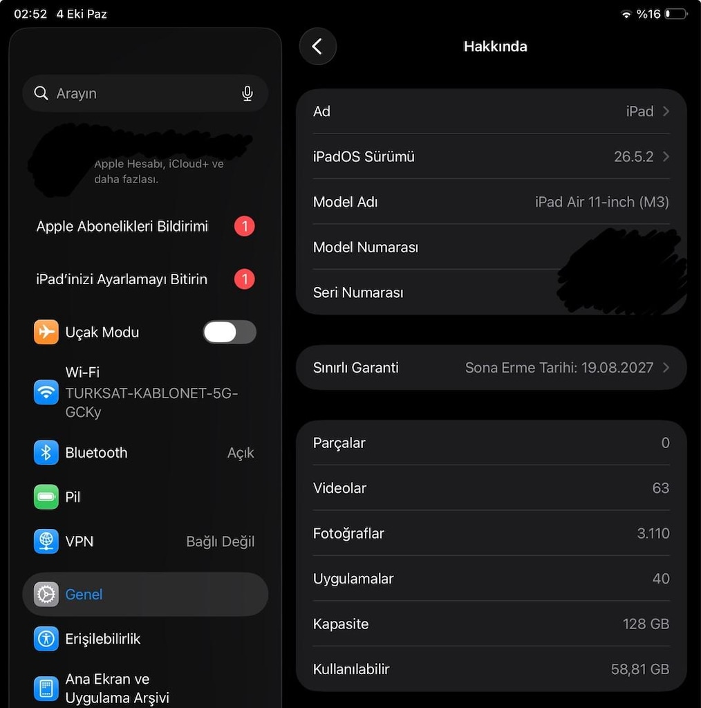 KUSURSUZ iPad Air M3 11 inç 128GB + Apple Pencil - 10