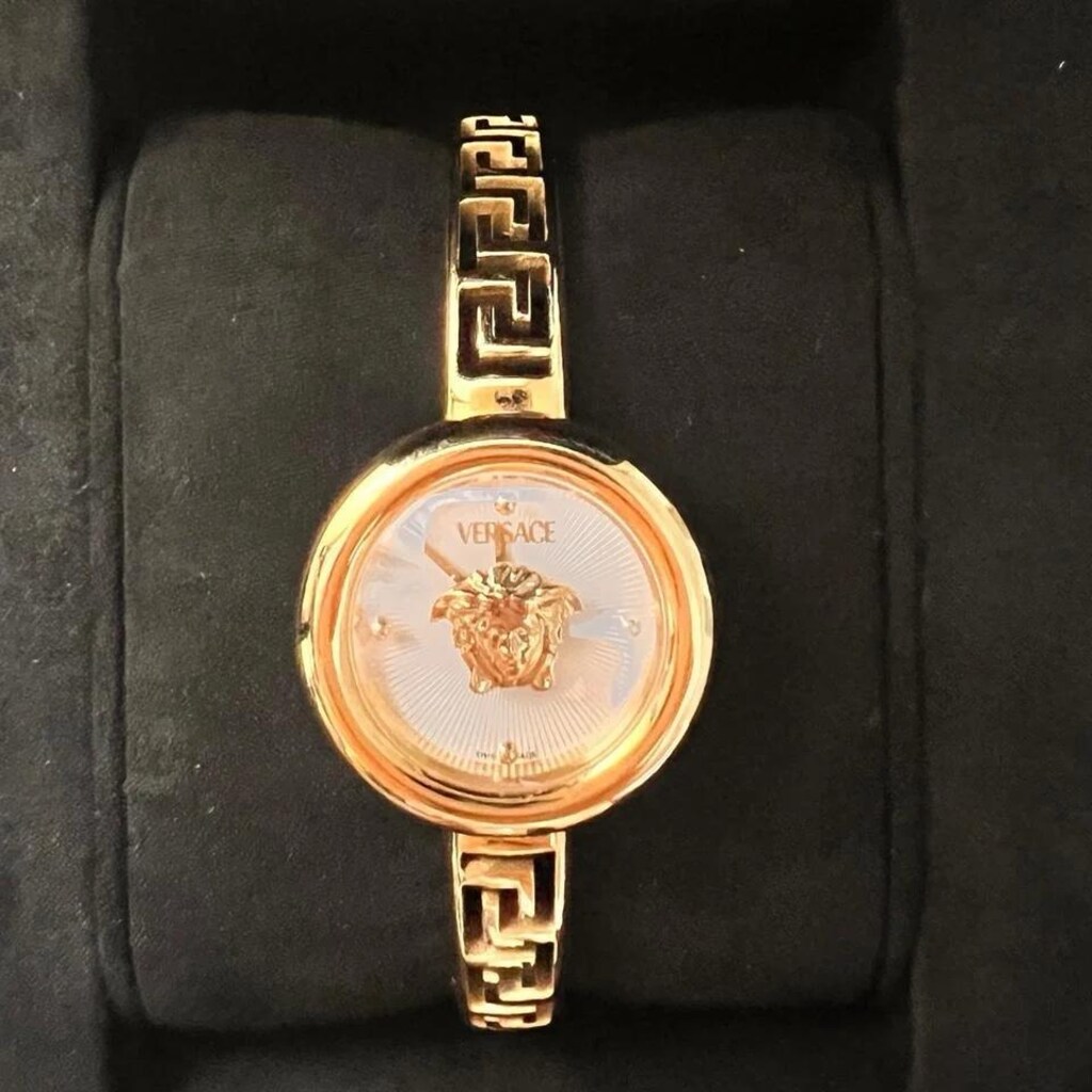 Versace VRSCVE5F00226 Medusa Eclipse Altın Rengi Çelik Kadın Kol Saati - 6