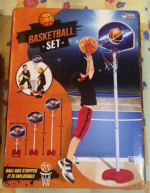 Ayarlanabilir 3 Kademeli Basketbol Potası ve Top Seti Sıfır