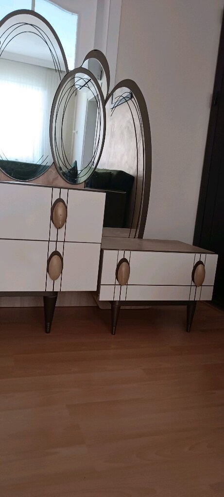 weltew mobilya Şifoniyer takımı, Makyaj masası ,komedinler - 6