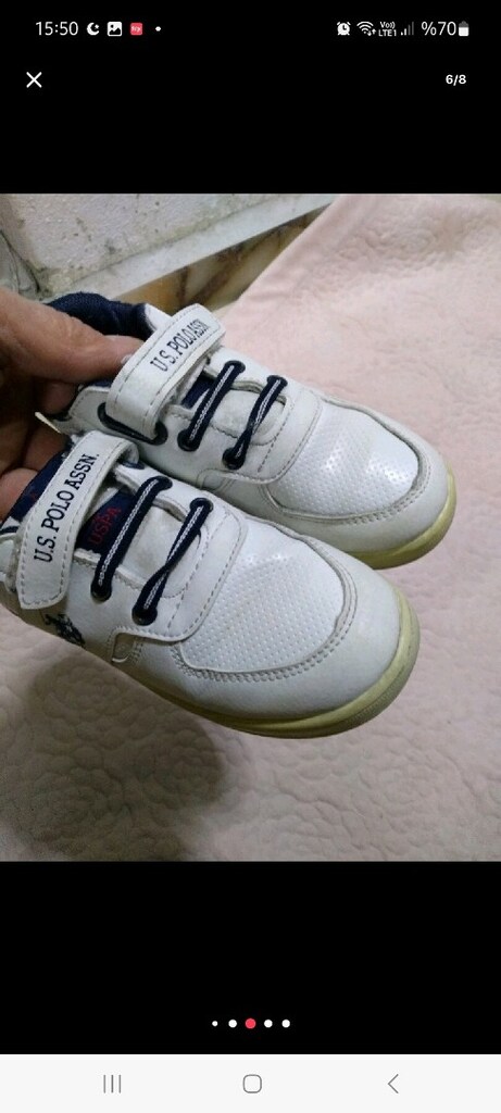 Converse çocuk ayakkabı. 20 numara. Sıfır ayarında. Us polo 29 numa - 16