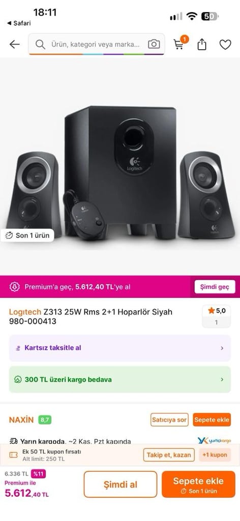 Logitech Z313 Hoparlör Seti - 12
