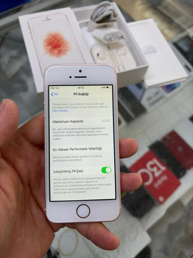 MÜHENDİSCELL’DEN İPHONE SE 64 GB ORJİNAL PİL %100 İOS 13.2.2 - 7