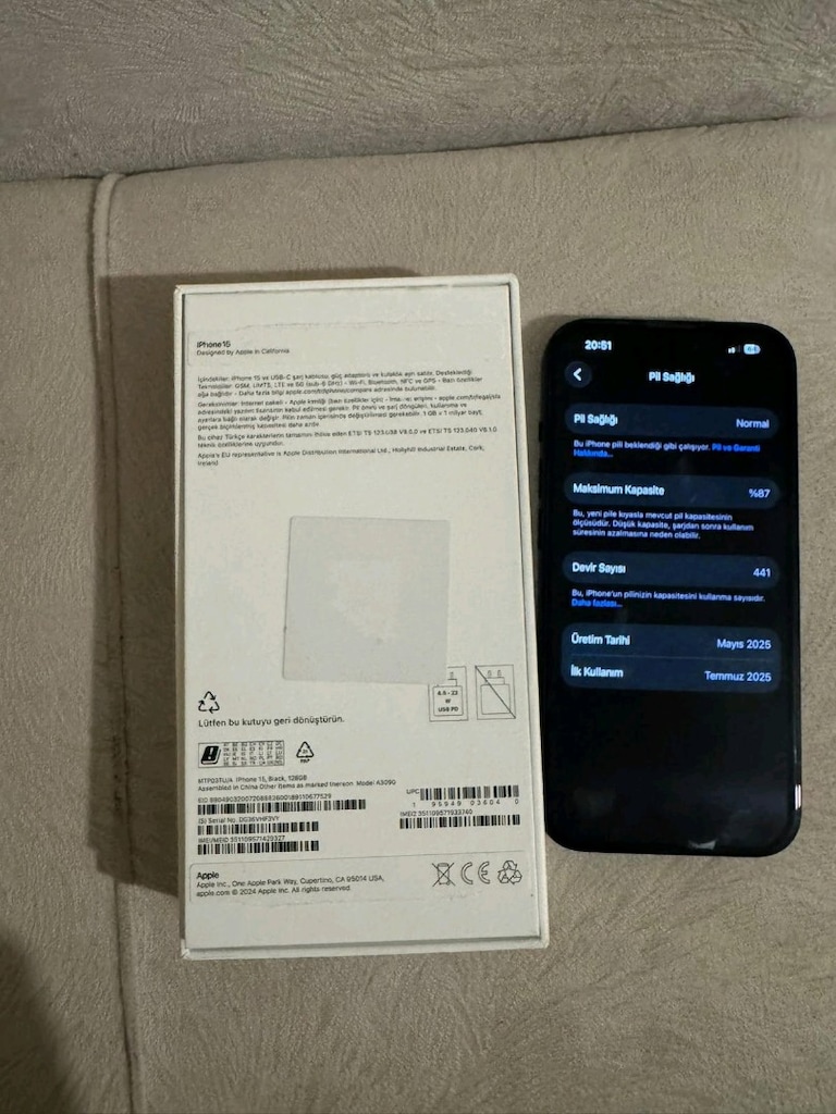 Vatan Computer Faturalı, Garantisi Devam Eden Kusursuz iPhone 15 - 10