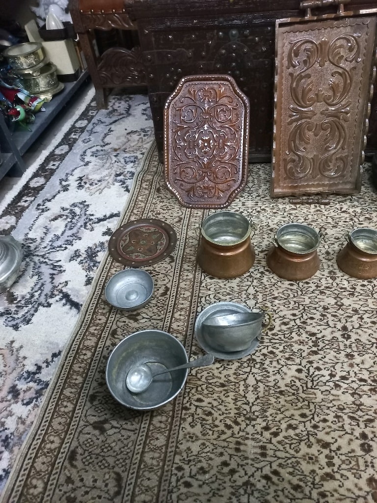 Antika Bakır Kase & Kaşık - Osmanlı Dönemi - 3
