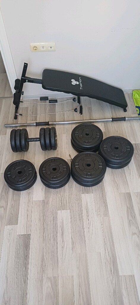 Sahibinden Temiz Ev Tipi Spor - Mekik Sehpası + Halter & Dambıl Seti - 7