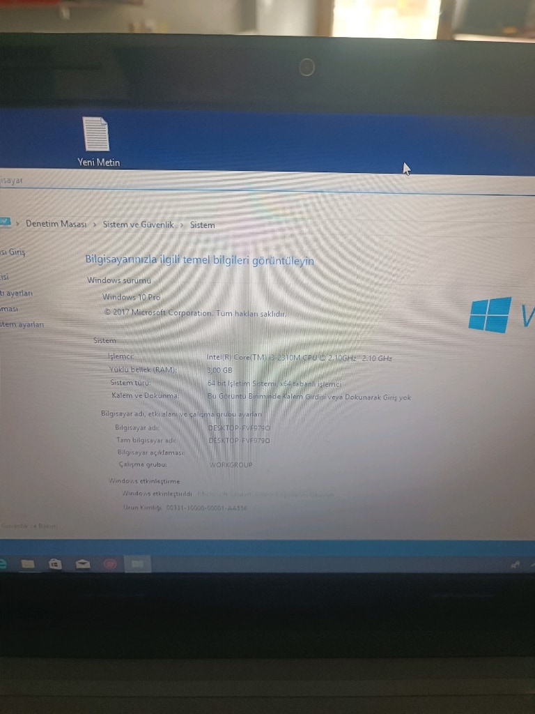 TEMİZ SORUNSUZ LAPTOP İ3 2. NESİL - 2