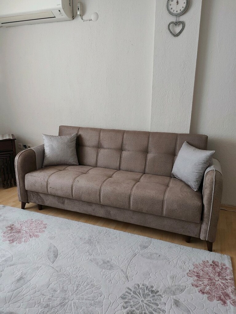 SÜTLÜ KAHVE/KREM LÜKS PEDLİ KOL PROFİL ÇEKYAT - 3