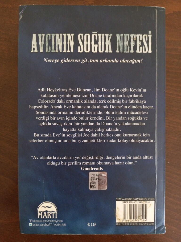 Irıs Johansen - Avcının Soğuk Nefesi Roman Martı Yayınları - 2