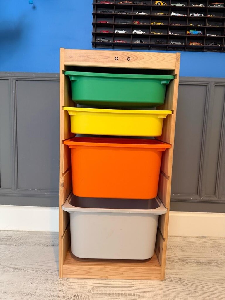 ikea çocuk odası çok amaçlı dolap - raf trofast - 6