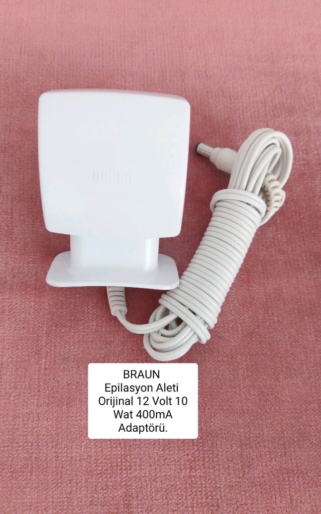 BRAUN Marka Epilasyon Aleti Orijinal 12 Volt 10 Wat 400mA Adaptörleri. - 8