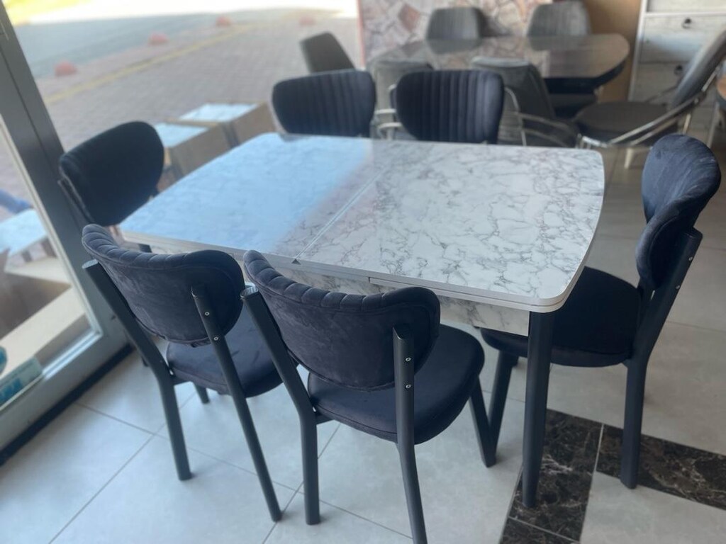 6 kişilik yemek masası mdf - 3