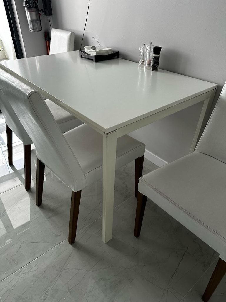 ikea beyaz mutfak masasi - 4
