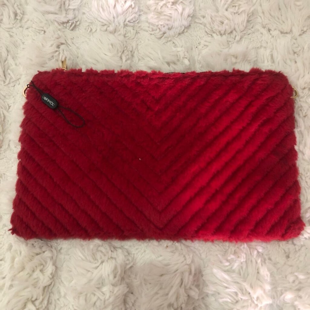DERİMOD CLUTCH PELUŞ ÇANTA
