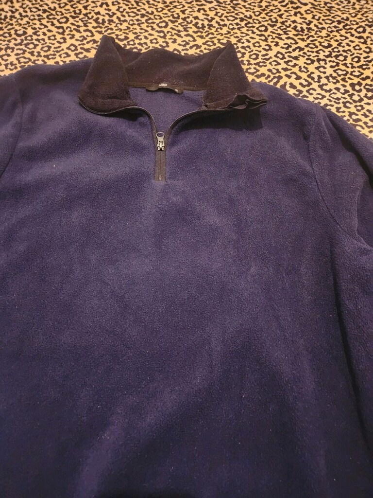 xl lacivert yarım fermuarlı polar sweatshirt - 4