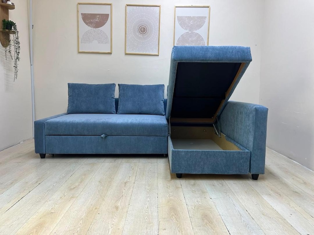 IKEA FRİHETEN SIFIR KAPLAMA YATAKLI BAZALI L KÖŞE KOLTUK KANEPE - 5