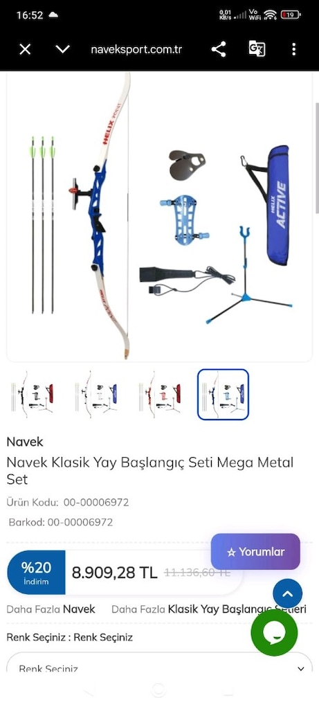 Navek Klasik Yay Başlangıç Mega Metal Set - 9