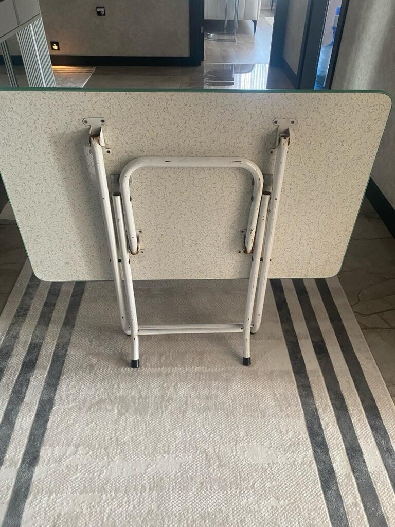 120x60 katlanır metal ayaklı masa - 2