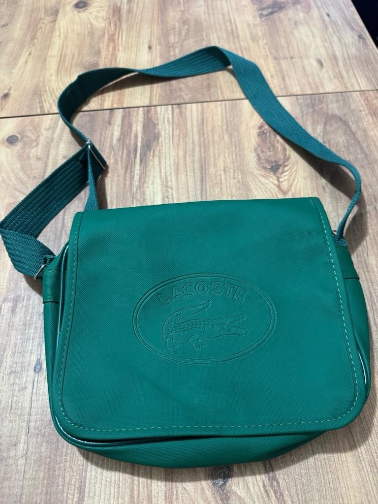 Lacoste Yeşil Omuz / Postacı Çantası Zümrüt Yeşil Önü kapaklı, - 4