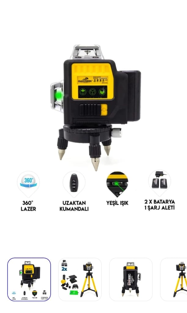 12 EKSEN LAZER TERAZİ METRE TRİPOTLU - 2
