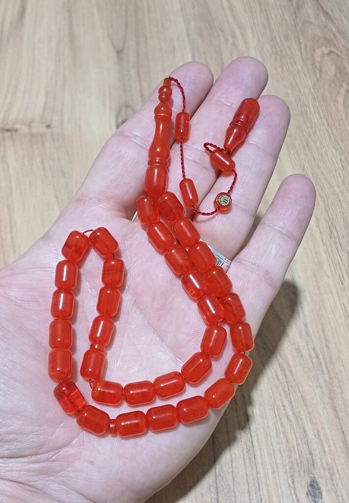Sıkma Kehribar Tesbih - 3