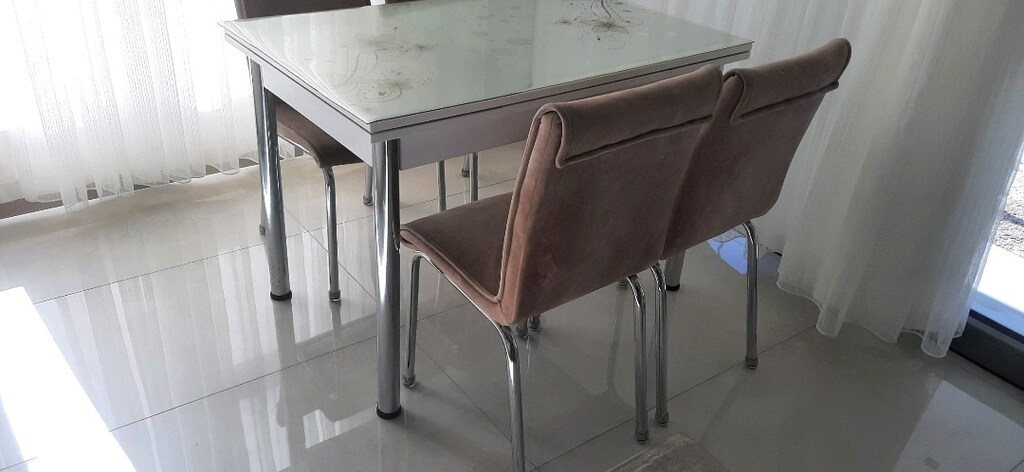 Ankara Çubuk'ta Tertemiz Mutfak Masası 110x70cm ve 4 tane sandalye - 4