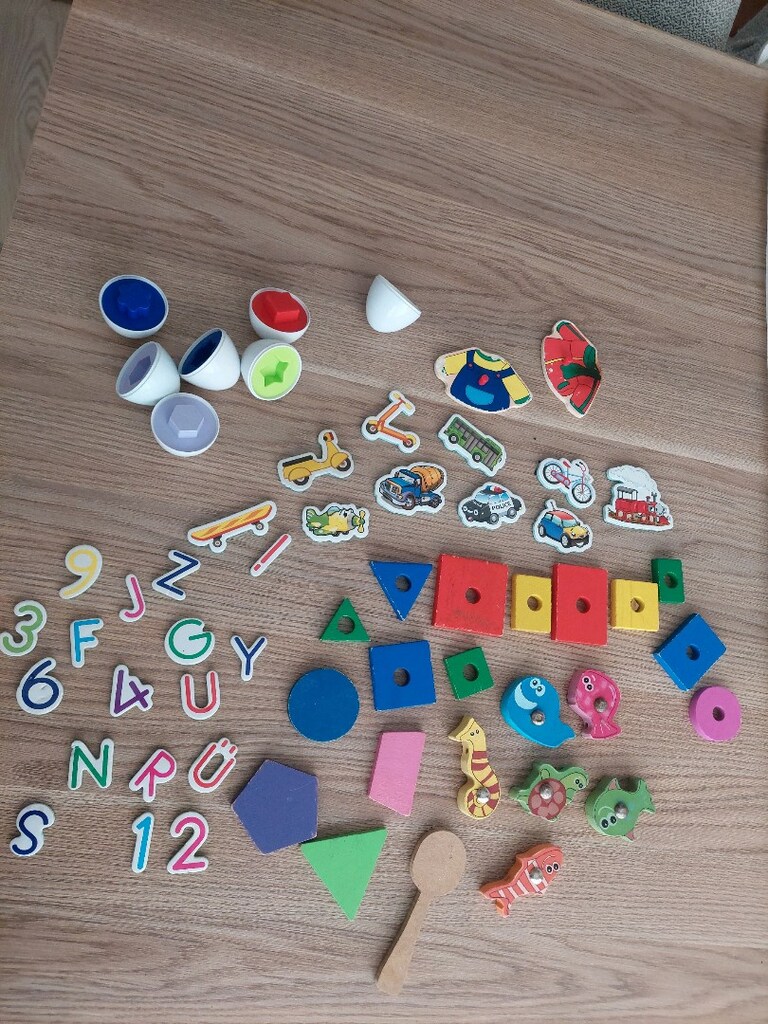 Eğitici ahşap manyetik puzzle parçaları - 2