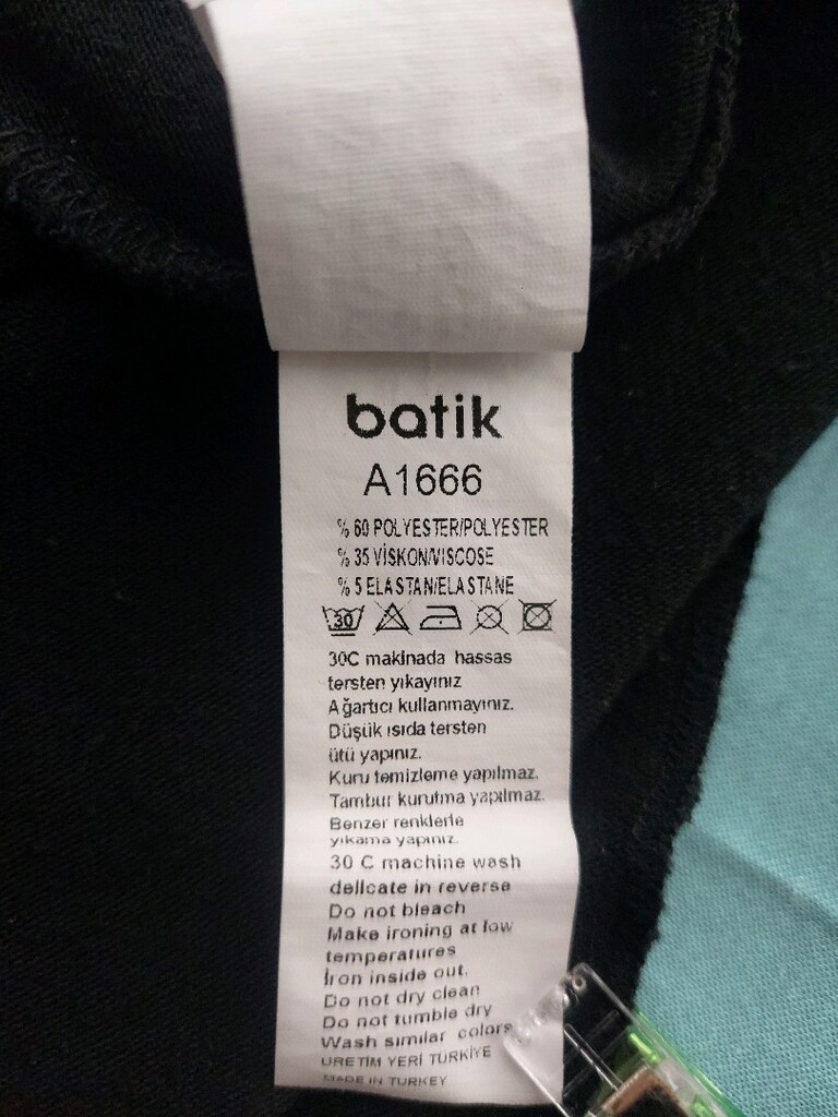 BATİK kayık yaka asimetrik tunik bluz - 9