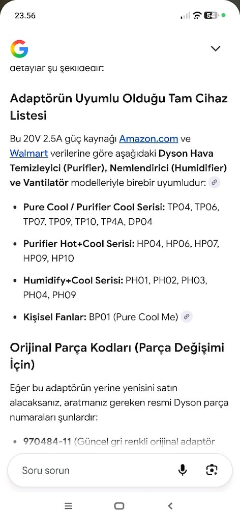 DYSON HAVA TEMİZLEYİCİ ADAPTÖRÜ - 8
