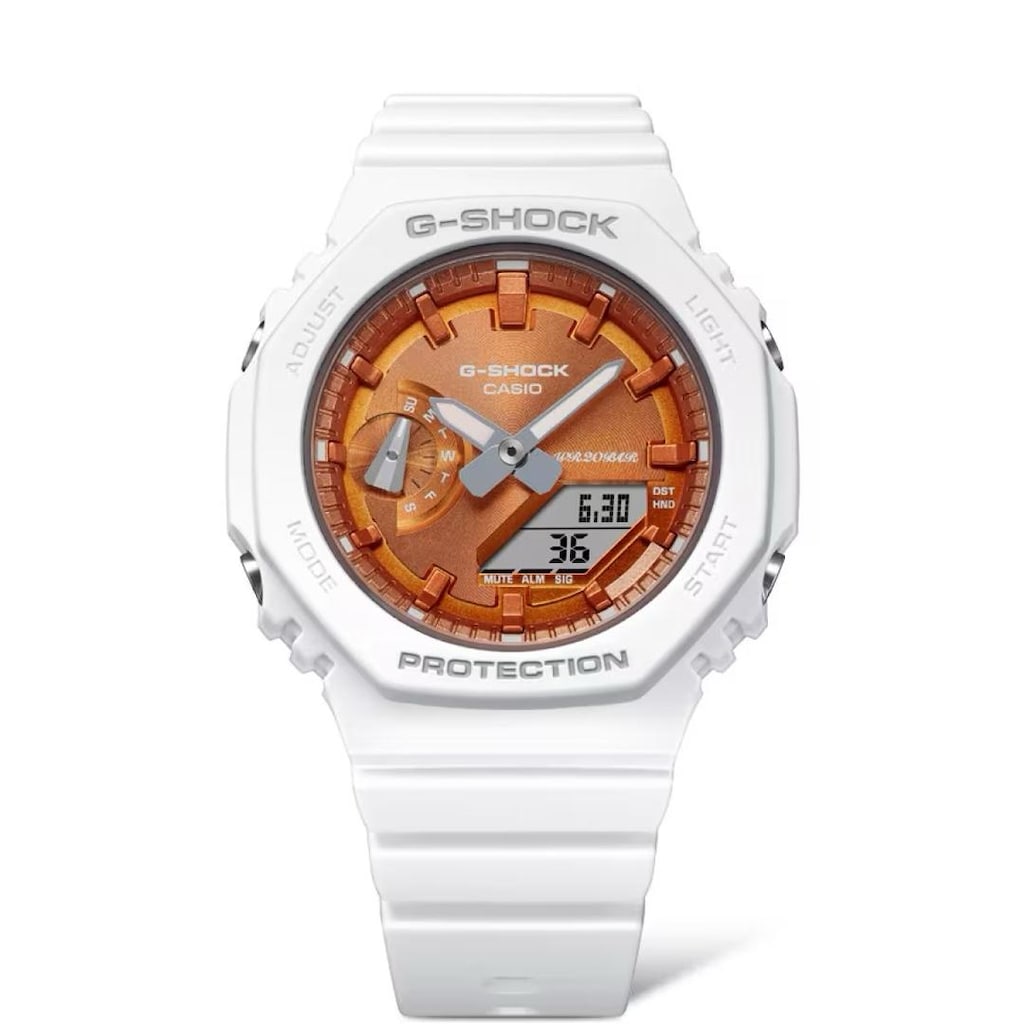 Casio G-Shock GMA-S2100WS-7A Beyaz/Turuncu Full Set - 11