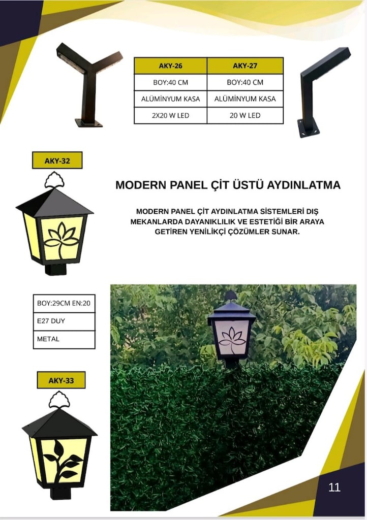 BAHÇE AYDINLATMA ÜRÜNLERİ - 8