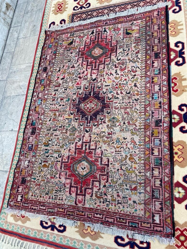 EL DOKUMA İRAN ACEM KİLİMİ 155x105 cm - 3