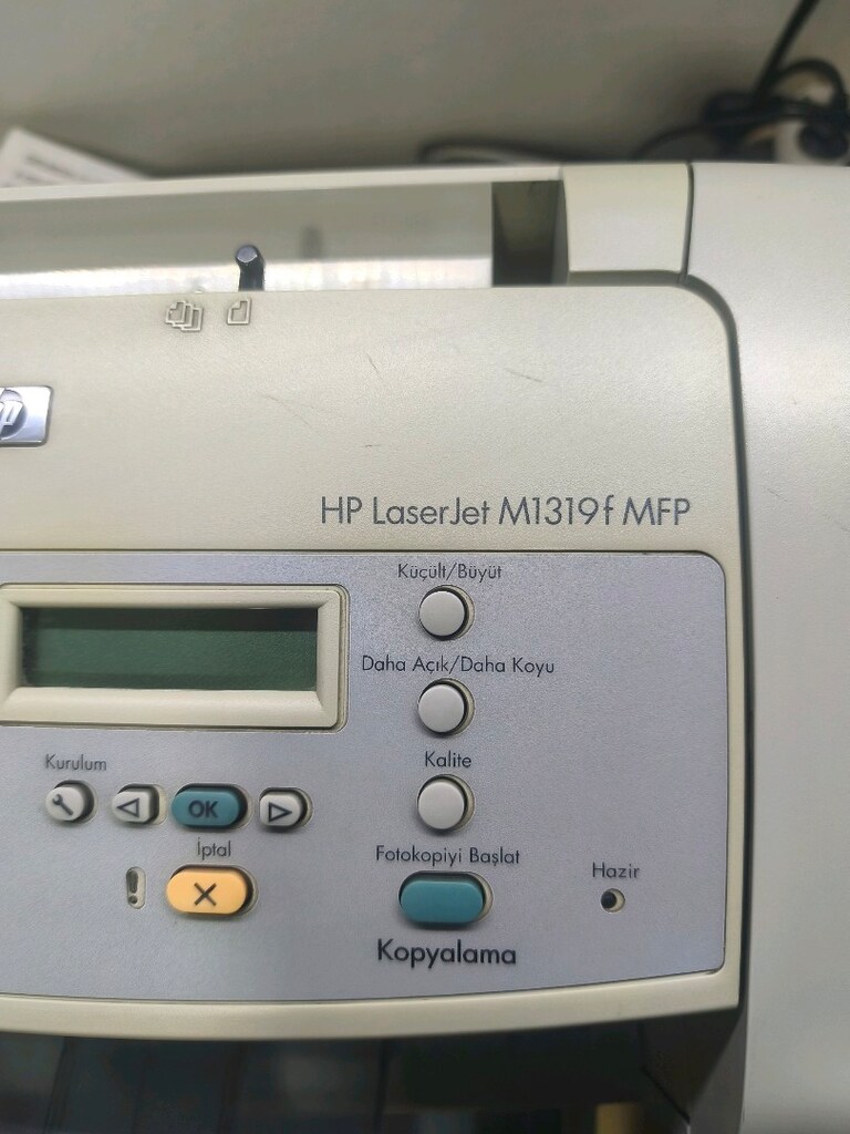 hp m1319f mfp fotokopi fax yazıcı çalışır durumda - 3