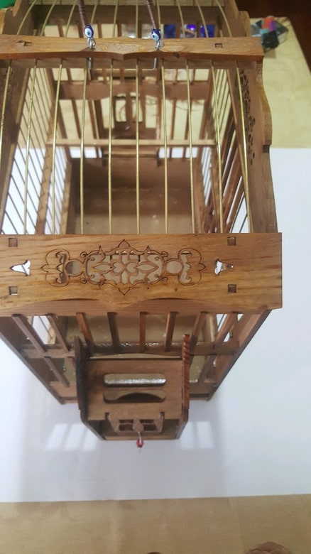 El yapımı Ahşap kuş kafesi - 3