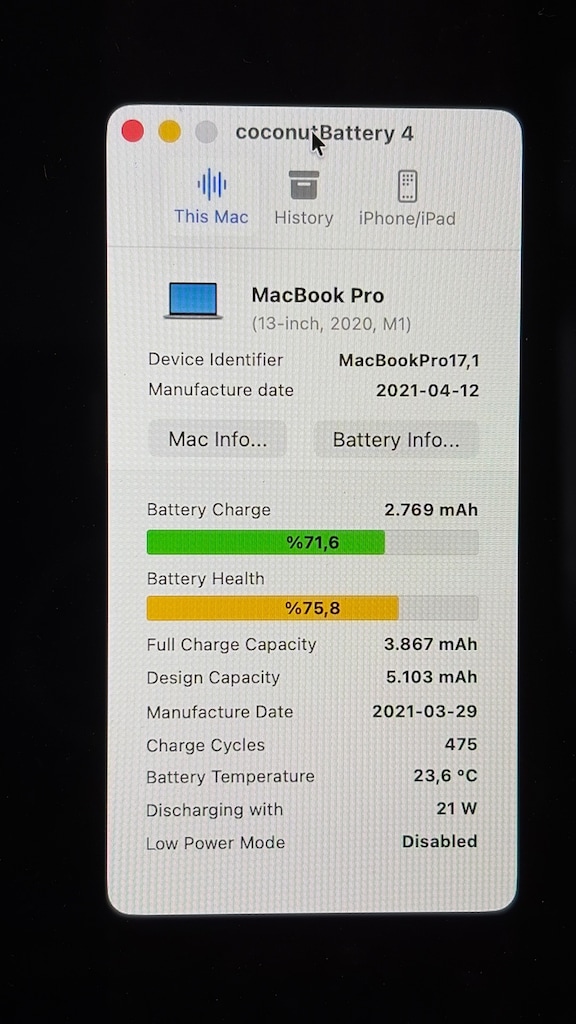 Apple Macbook Pro M1 16GB RAM 512GB SSD TOUCHBAR 13" SORUNSUZ - 3