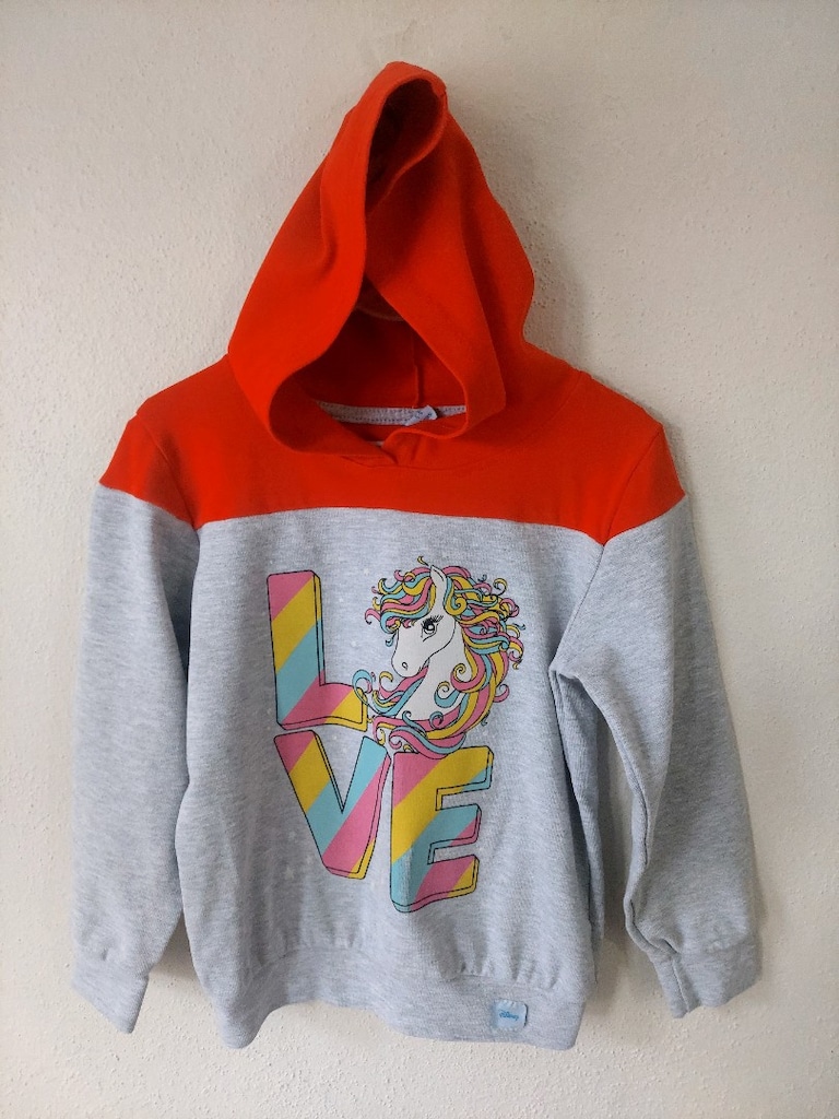 DİSNEY unicorn- yazı desenli sweatshirt - 5