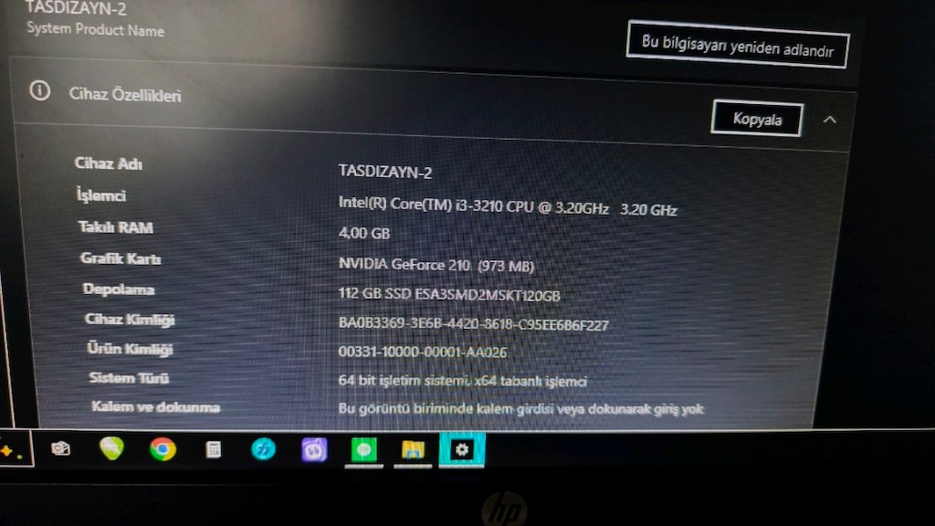 Intel i3-3210 4GB RAM 112GB SSD GT210 Masaüstü Bilgisayar - 4