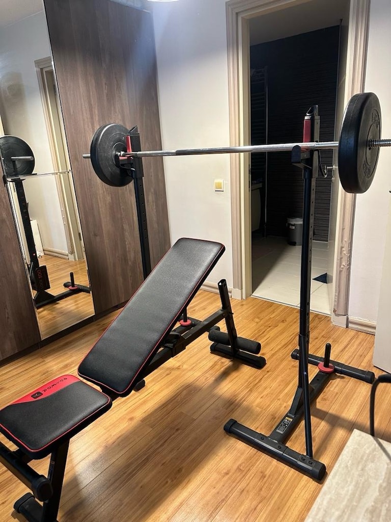 spor ekipmanları bar bench rack ağırlık dumbell - 4