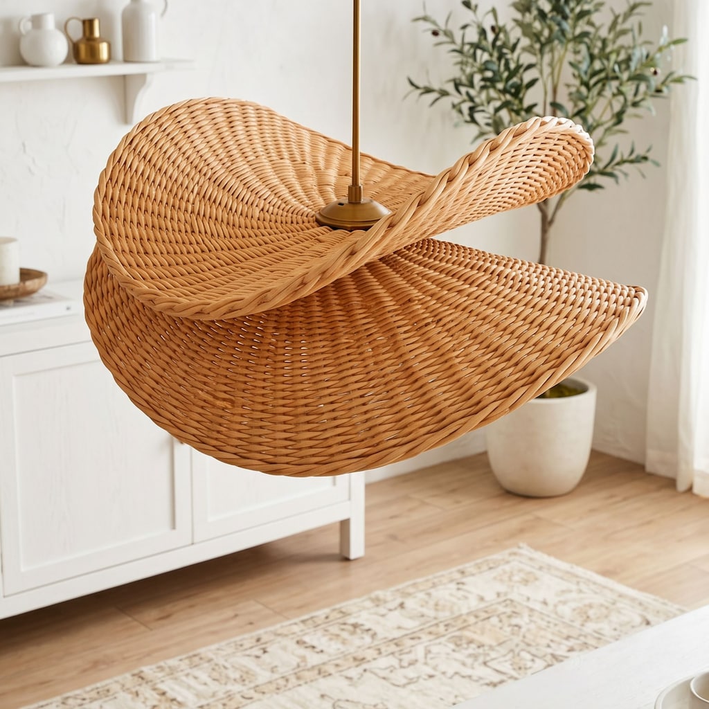 VIVIAN Rattan Avize 45-55 cm – Sıfır - 6