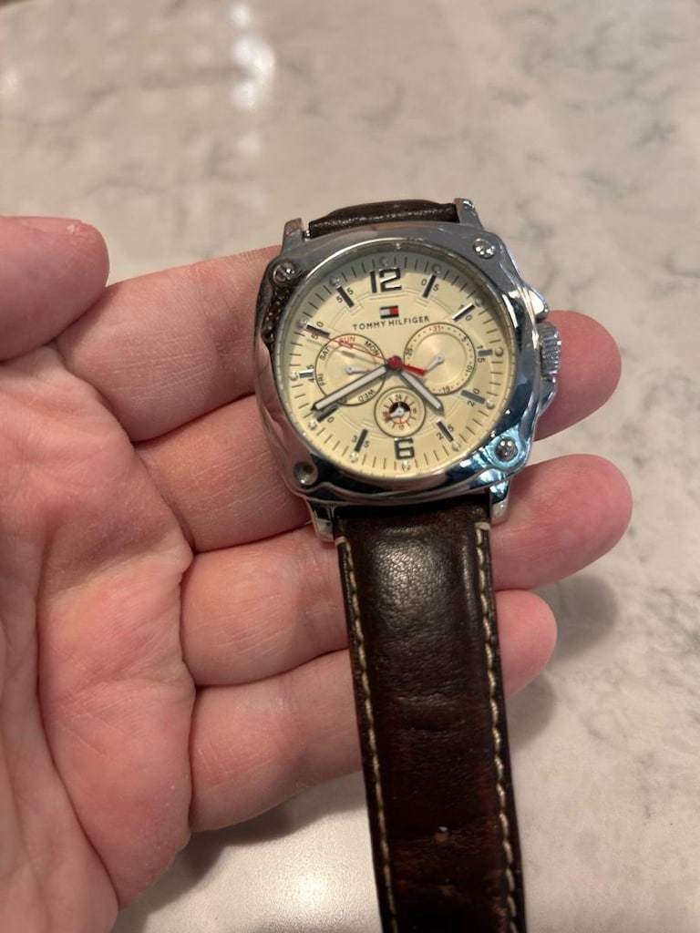 Orijinal Tommy Hilfiger Erkek Kol Saati – Krem Kadran - 2